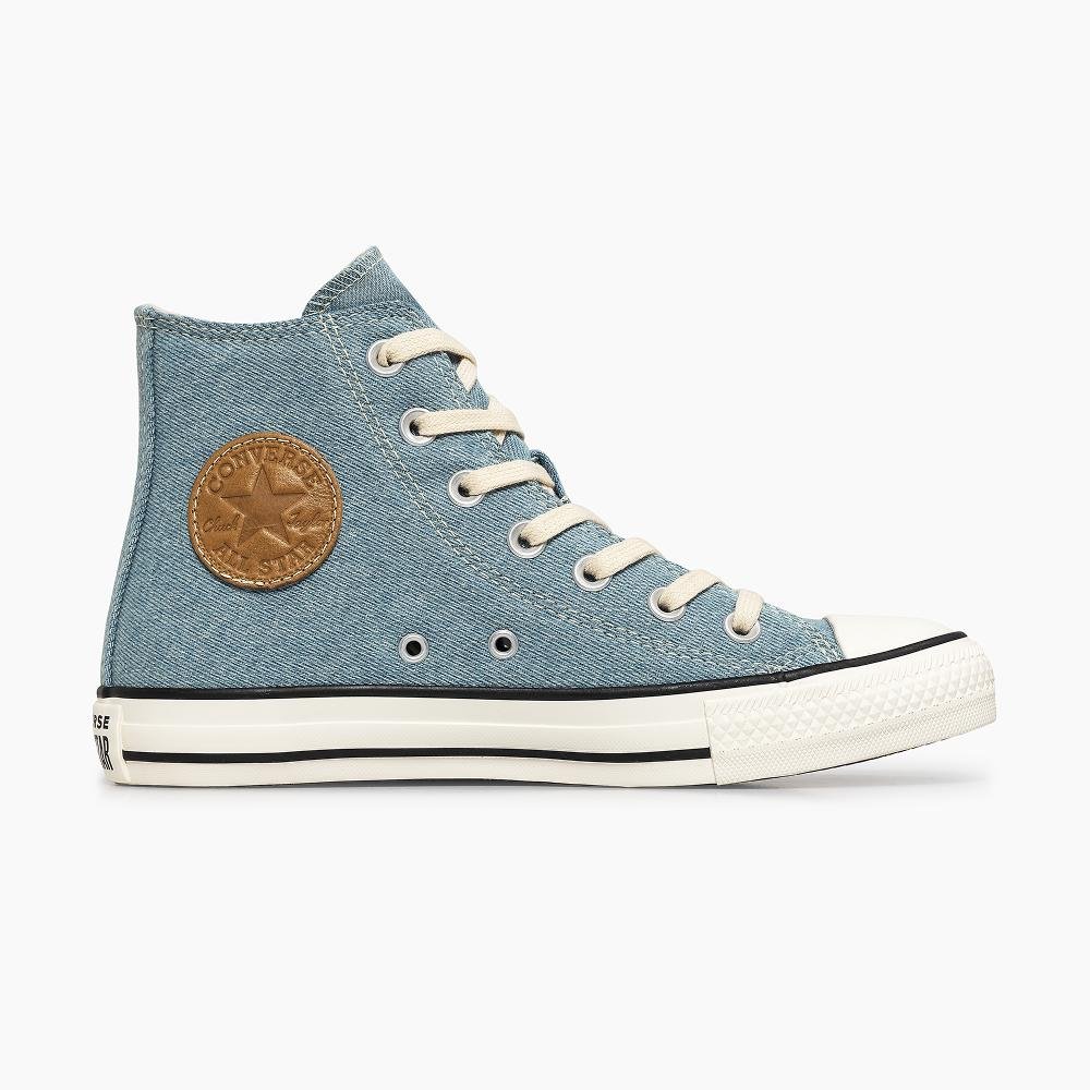 Tênis Chuck Taylor All Star Denim Cano Alto Azul Claro