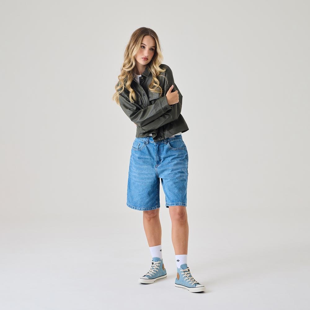 Tênis Chuck Taylor All Star Denim Cano Alto Azul Claro Azul Claro 4