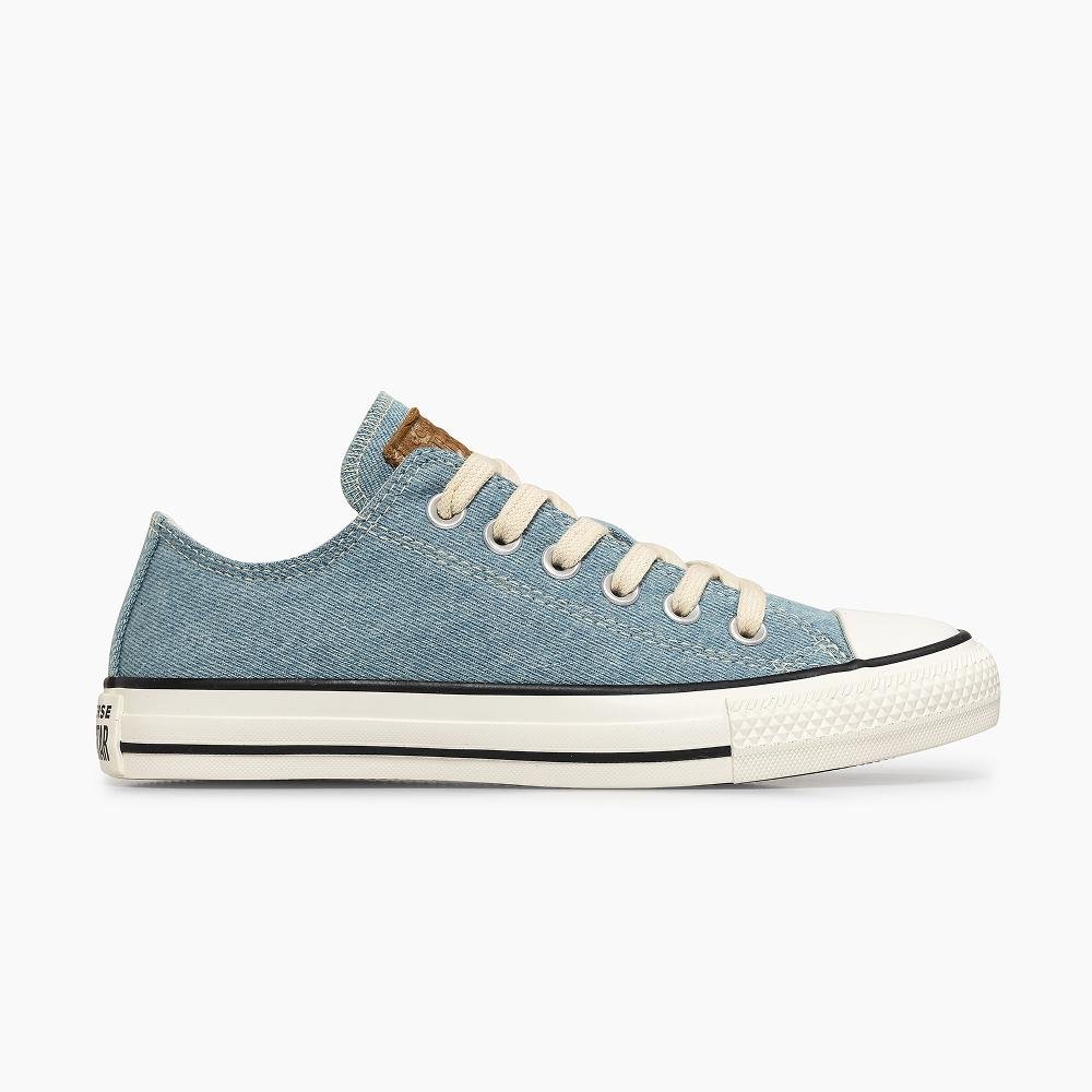 Tênis Chuck Taylor All Star Denim Cano Baixo Azul Claro