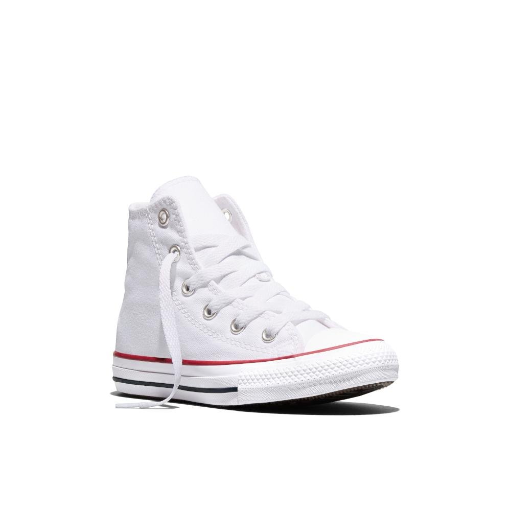 Tênis Juvenil Chuck Taylor All Star Canvas Cano Alto Branco Branco 4