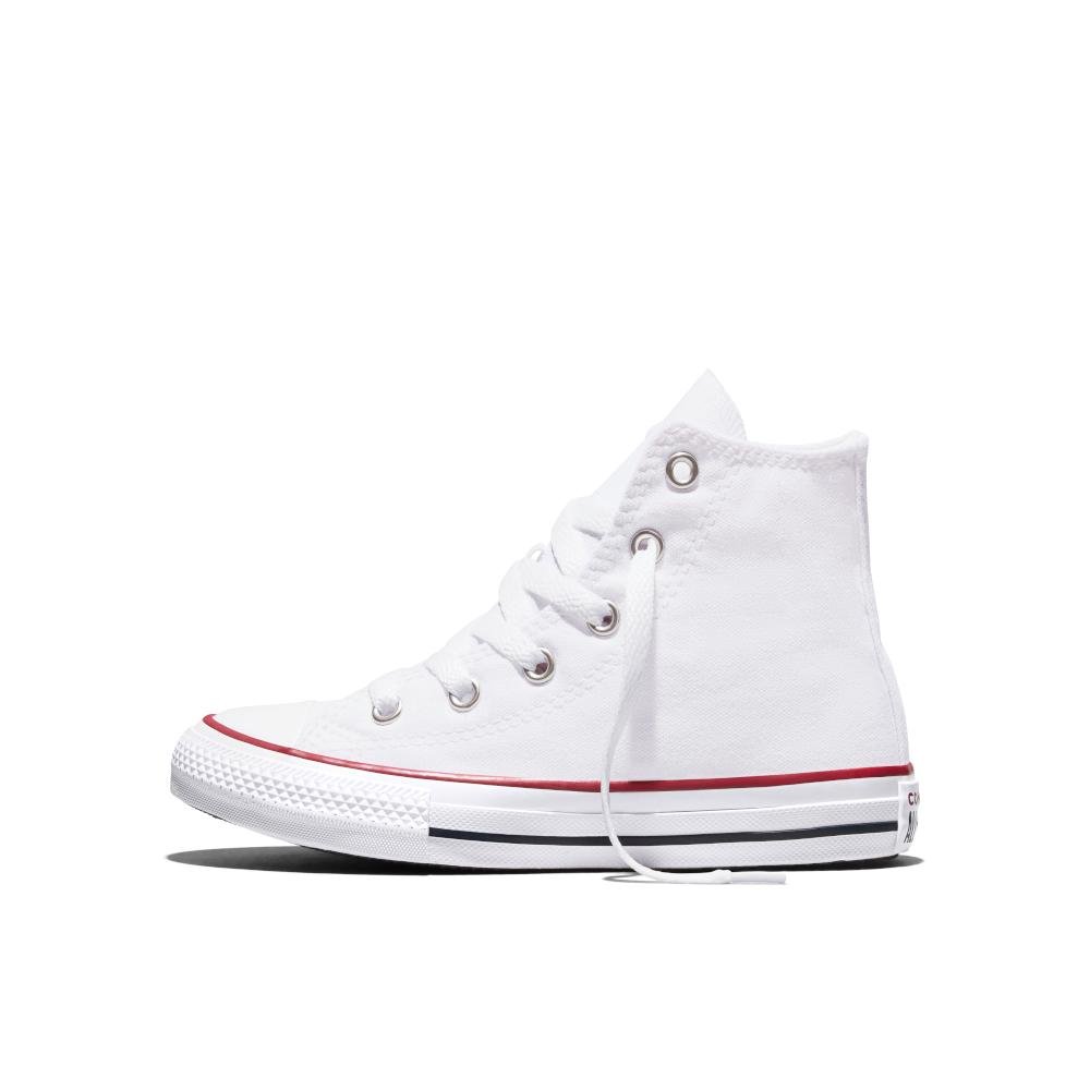Tênis Juvenil Chuck Taylor All Star Canvas Cano Alto Branco Branco 6