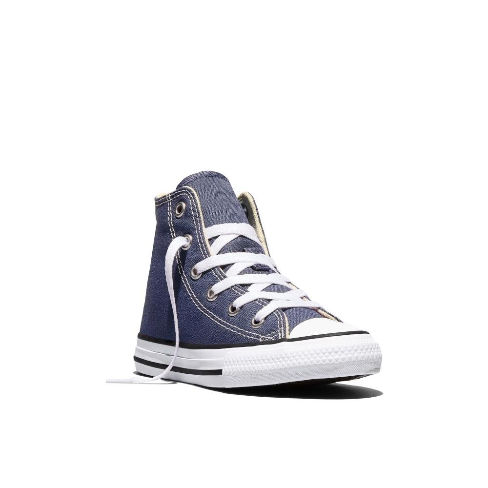 Tênis Juvenil Chuck Taylor All Star Canvas Cano Alto Azul Azul 4