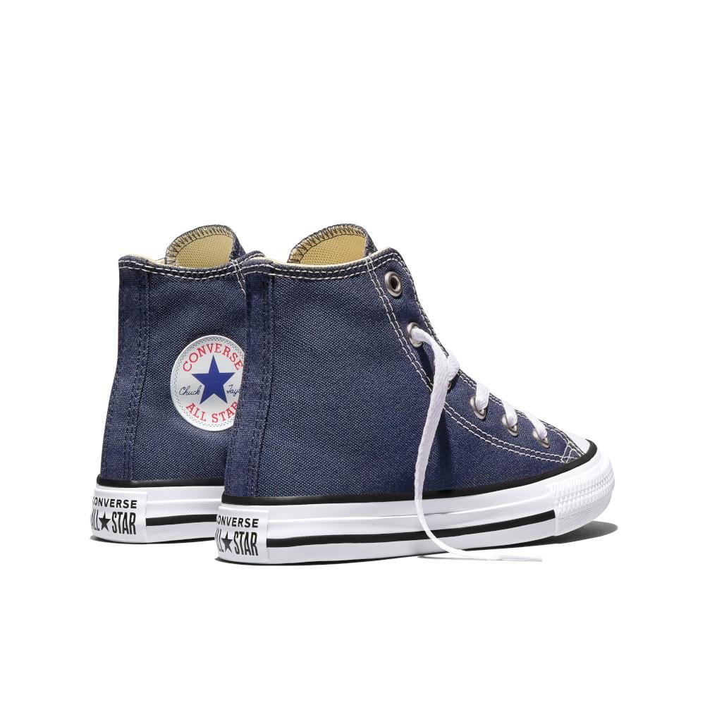 Tênis Juvenil Chuck Taylor All Star Canvas Cano Alto Azul Azul 7
