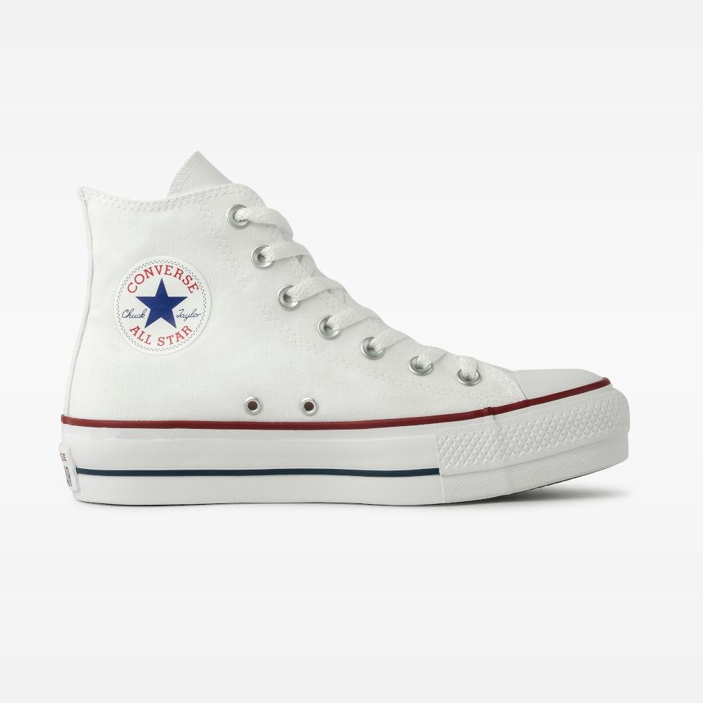 Tênis Chuck Taylor All Star Lift Canvas Cano Alto Branco
