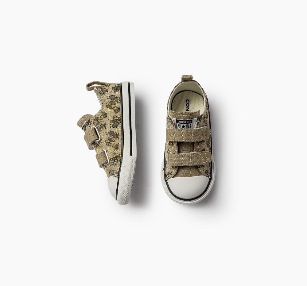 Tênis Criança Chuck Taylor All Star 2v Bugs Cano Baixo Bege Bege 2