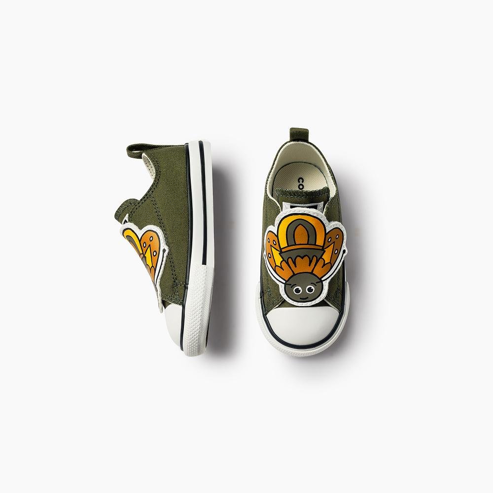 Tênis Criança Chuck Taylor All Star Bugs Cano Baixo Verde Verde 2