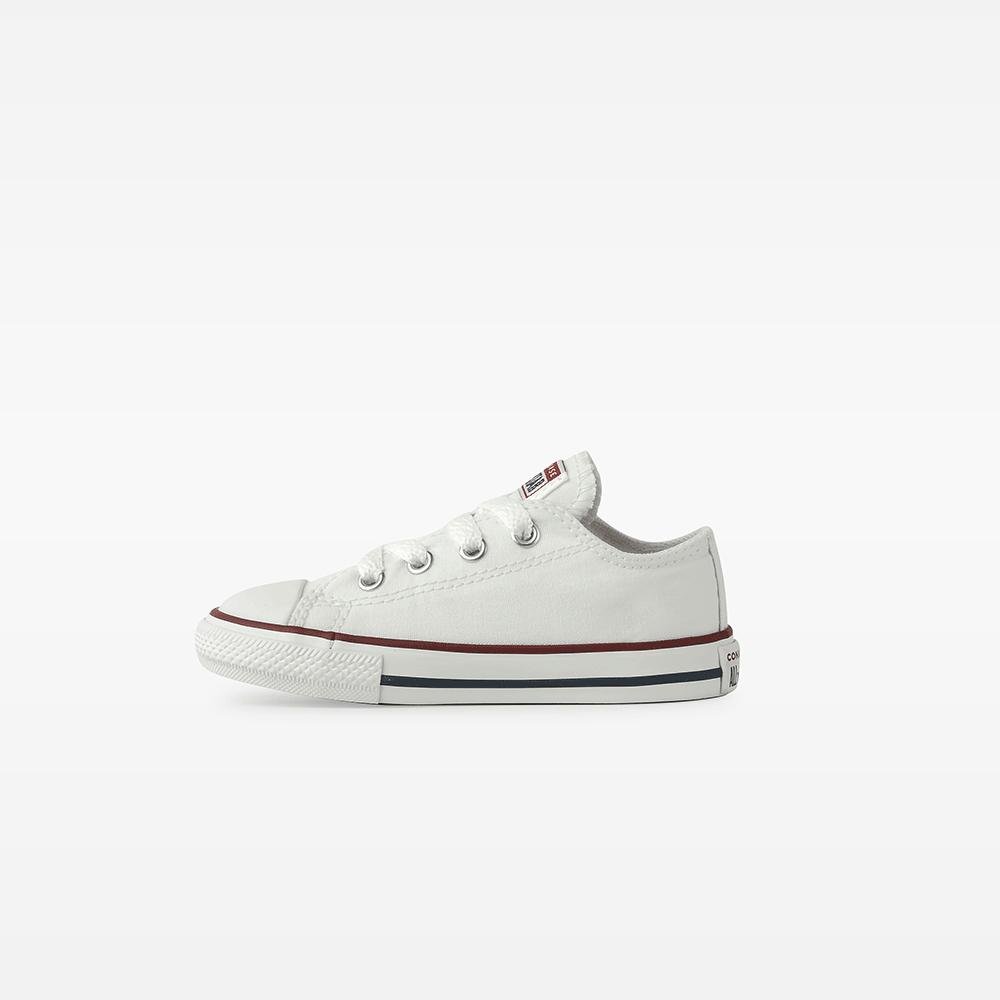 Tênis Criança Chuck Taylor All Star Canvas Cano Baixo Branco Branco 5