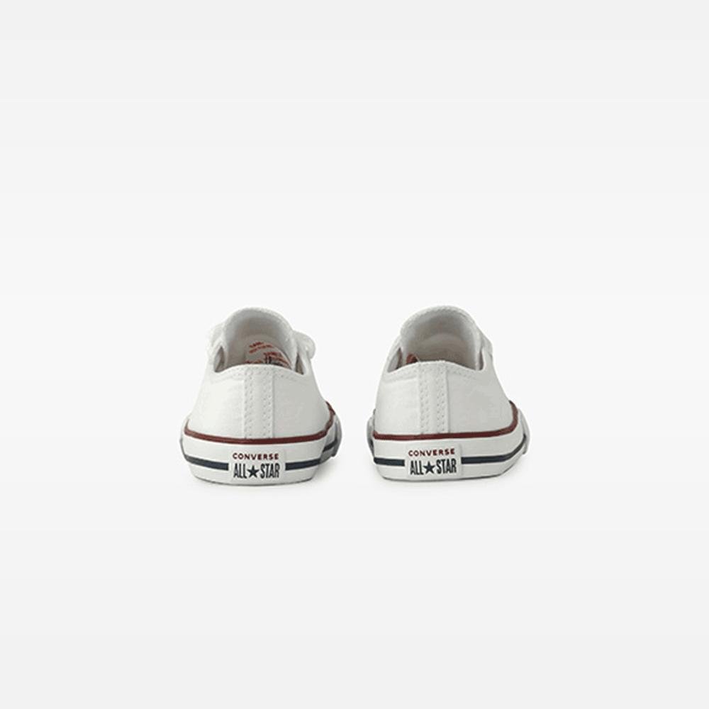 Tênis Criança Chuck Taylor All Star Canvas Cano Baixo Branco Branco 7