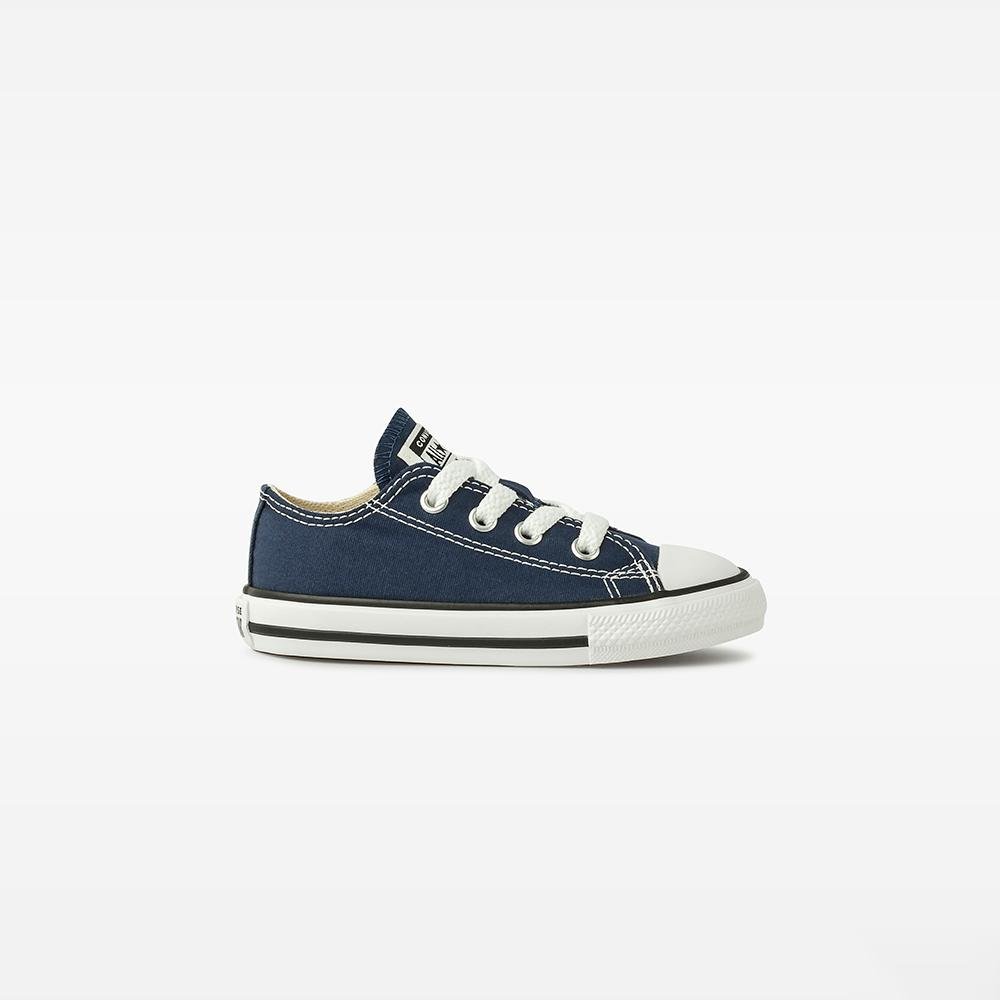 Tênis Criança Chuck Taylor All Star Canvas Cano Baixo Azul