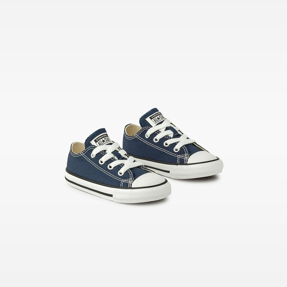 Tênis Criança Chuck Taylor All Star Canvas Cano Baixo Azul Azul 4