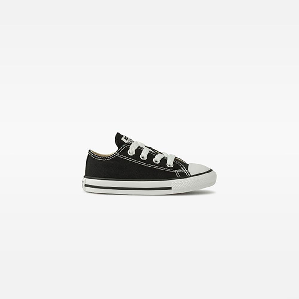 Tênis Criança Chuck Taylor All Star Canvas Cano Baixo Preto