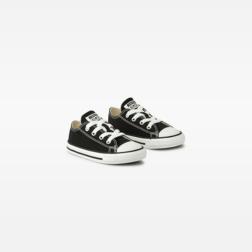 Tênis Criança Chuck Taylor All Star Canvas Cano Baixo Preto Preto 4