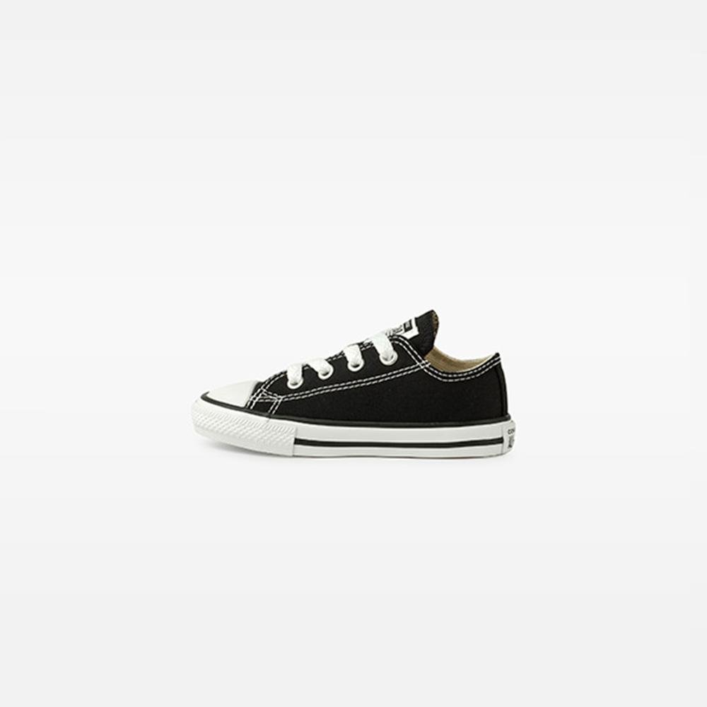 Tênis Criança Chuck Taylor All Star Canvas Cano Baixo Preto Preto 5