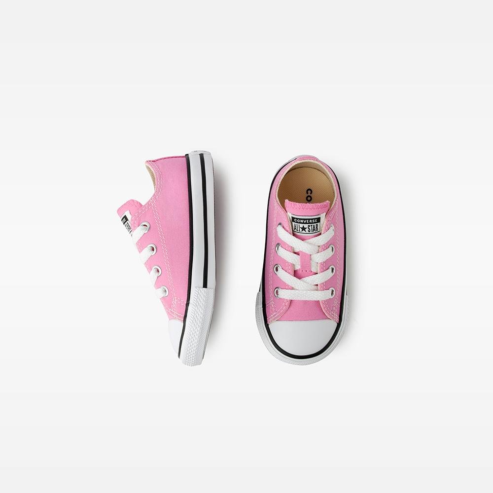 Tênis Criança Chuck Taylor All Star Canvas Cano Baixo Rosa Rosa 2
