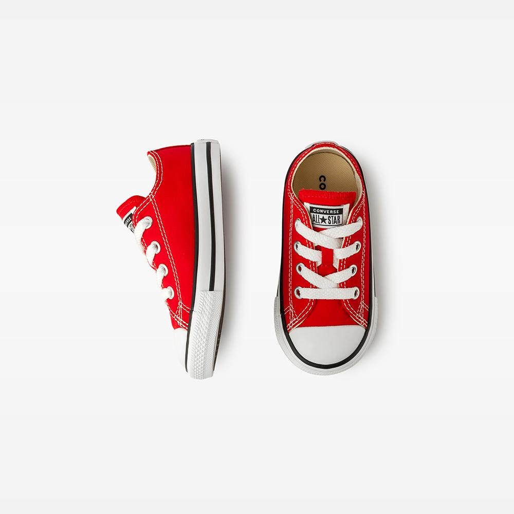 Tênis Criança Chuck Taylor All Star Canvas Baixo Vermelho Vermelho 2