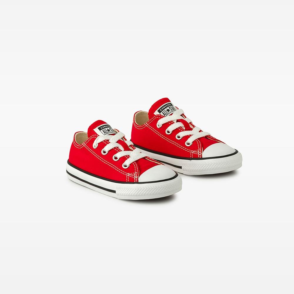 Tênis Criança Chuck Taylor All Star Canvas Baixo Vermelho Vermelho 4