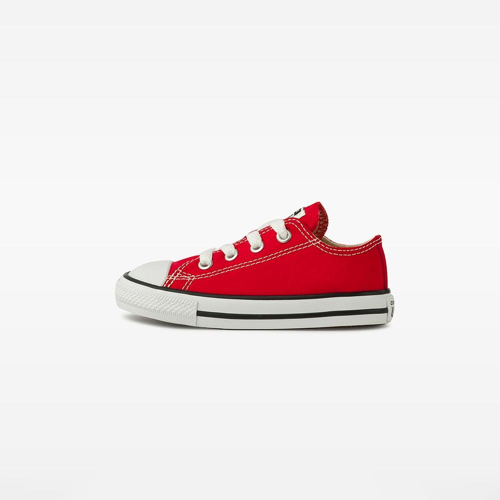 Tênis Criança Chuck Taylor All Star Canvas Baixo Vermelho Vermelho 5
