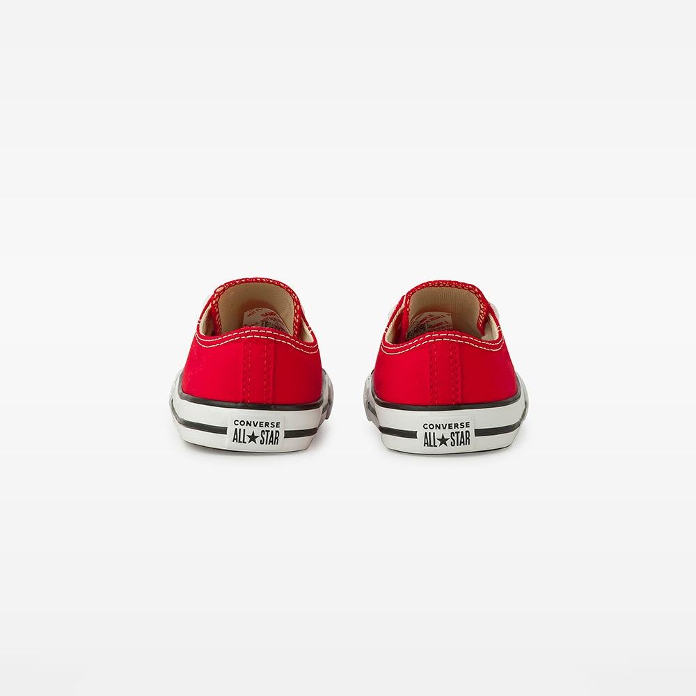 Tênis Criança Chuck Taylor All Star Canvas Baixo Vermelho Vermelho 7