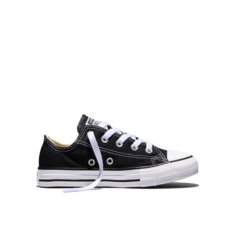 Tênis Juvenil Chuck Taylor All Star Canvas Cano Baixo Preto Preto 4