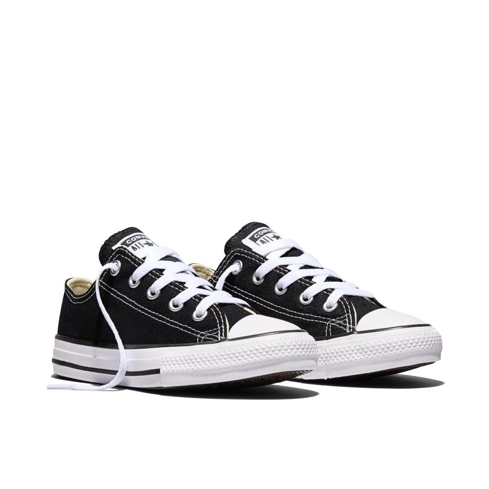 Tênis Juvenil Chuck Taylor All Star Canvas Cano Baixo Preto Preto 5