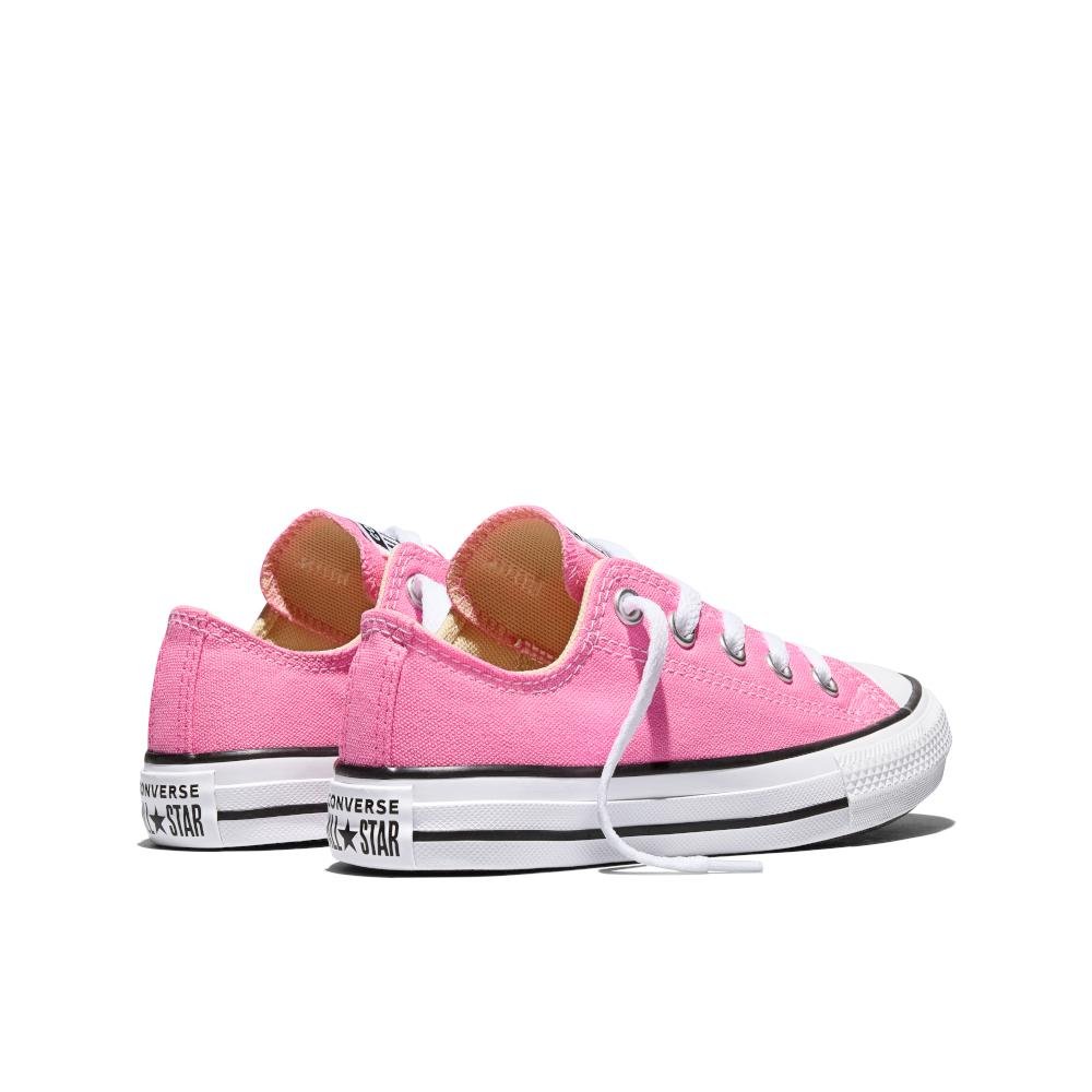 Tênis Juvenil Chuck Taylor All Star Canvas Cano Baixo Rosa Rosa 7