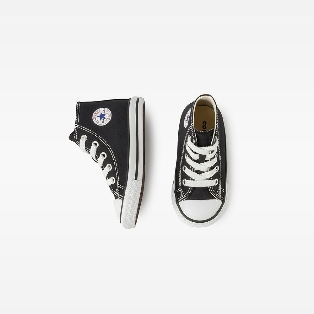 Tênis Criança Chuck Taylor All Star Canvas Cano Alto Preto Preto 3