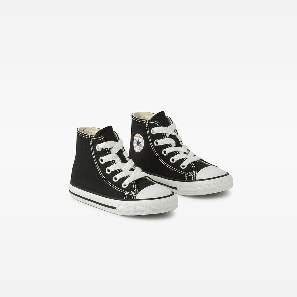 Tênis Criança Chuck Taylor All Star Canvas Cano Alto Preto Preto 4
