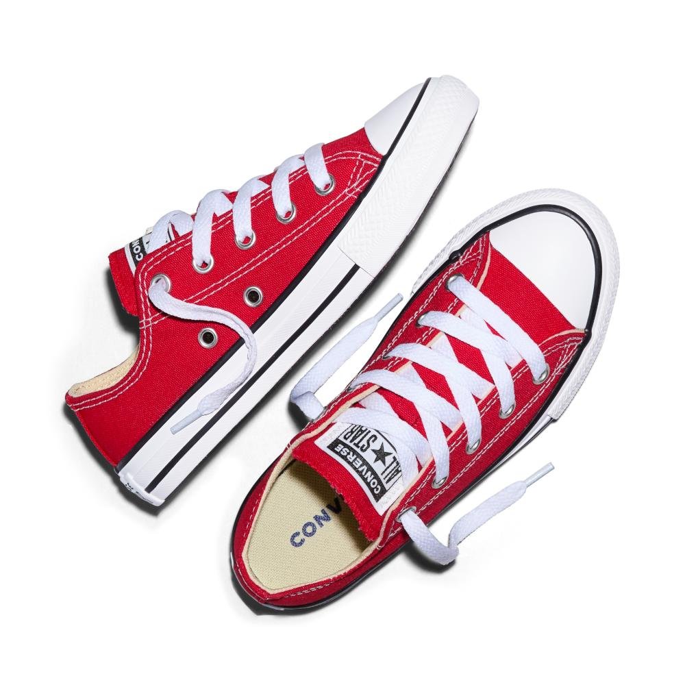 Tênis Juvenil Chuck Taylor All Star Canvas Baixo Vermelho Vermelho 2
