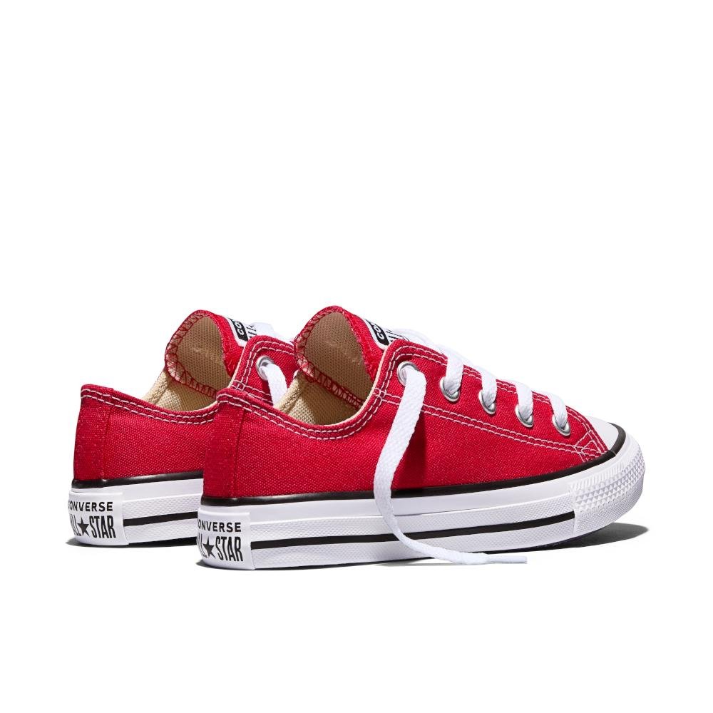 Tênis Juvenil Chuck Taylor All Star Canvas Baixo Vermelho Vermelho 7