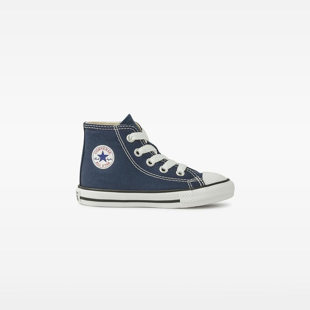 Tênis Criança Chuck Taylor All Star Canvas Cano Alto Azul