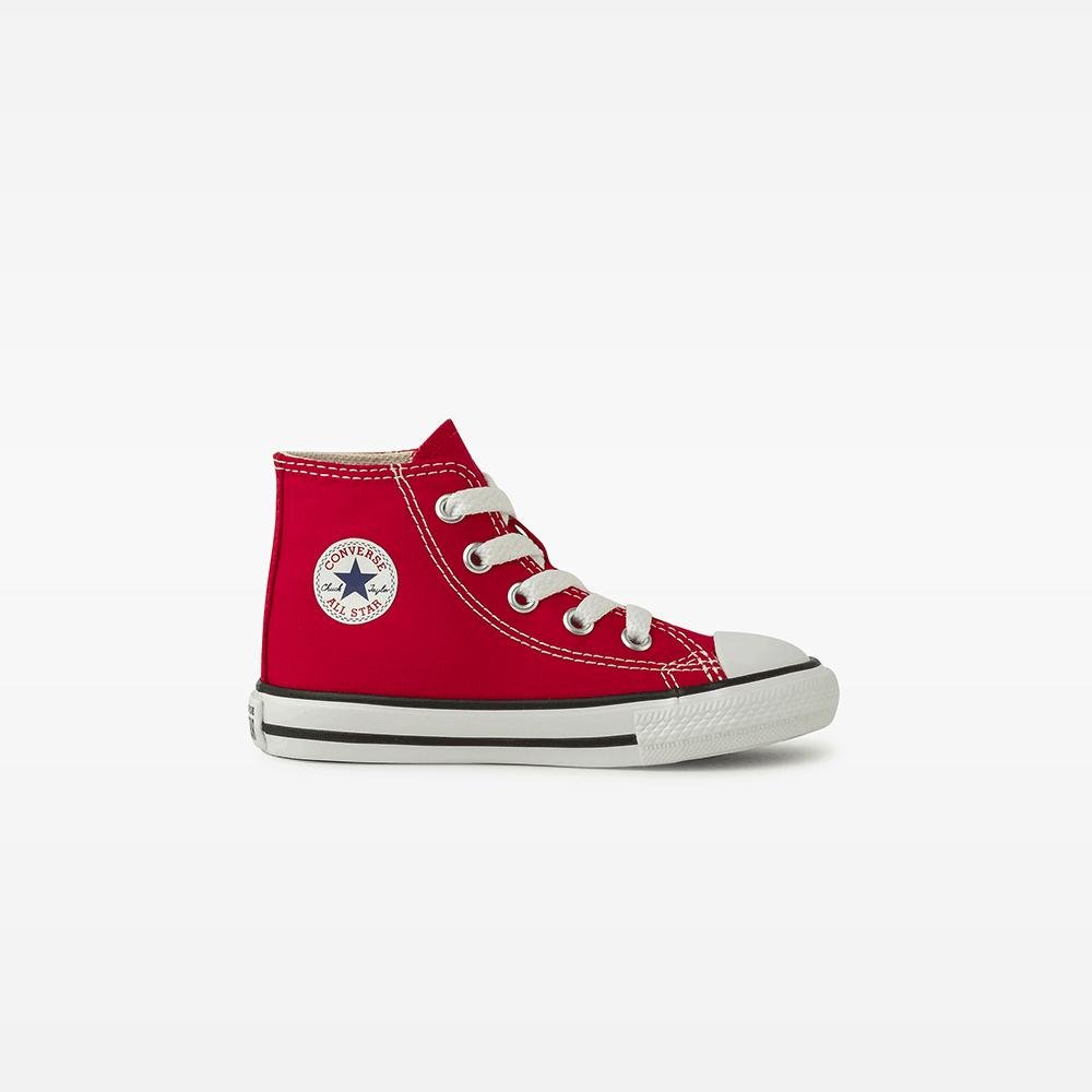 Tênis Criança Chuck Taylor All Star Canvas Alto Vermelho
