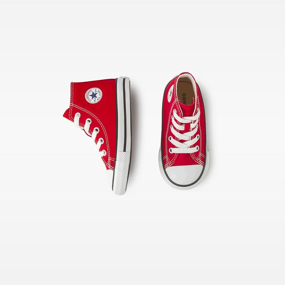 Tênis Criança Chuck Taylor All Star Canvas Alto Vermelho Vermelho 2