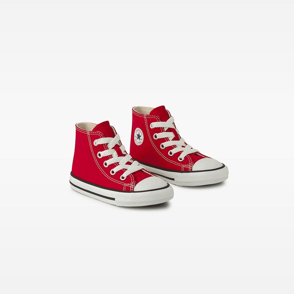 Tênis Criança Chuck Taylor All Star Canvas Alto Vermelho Vermelho 4
