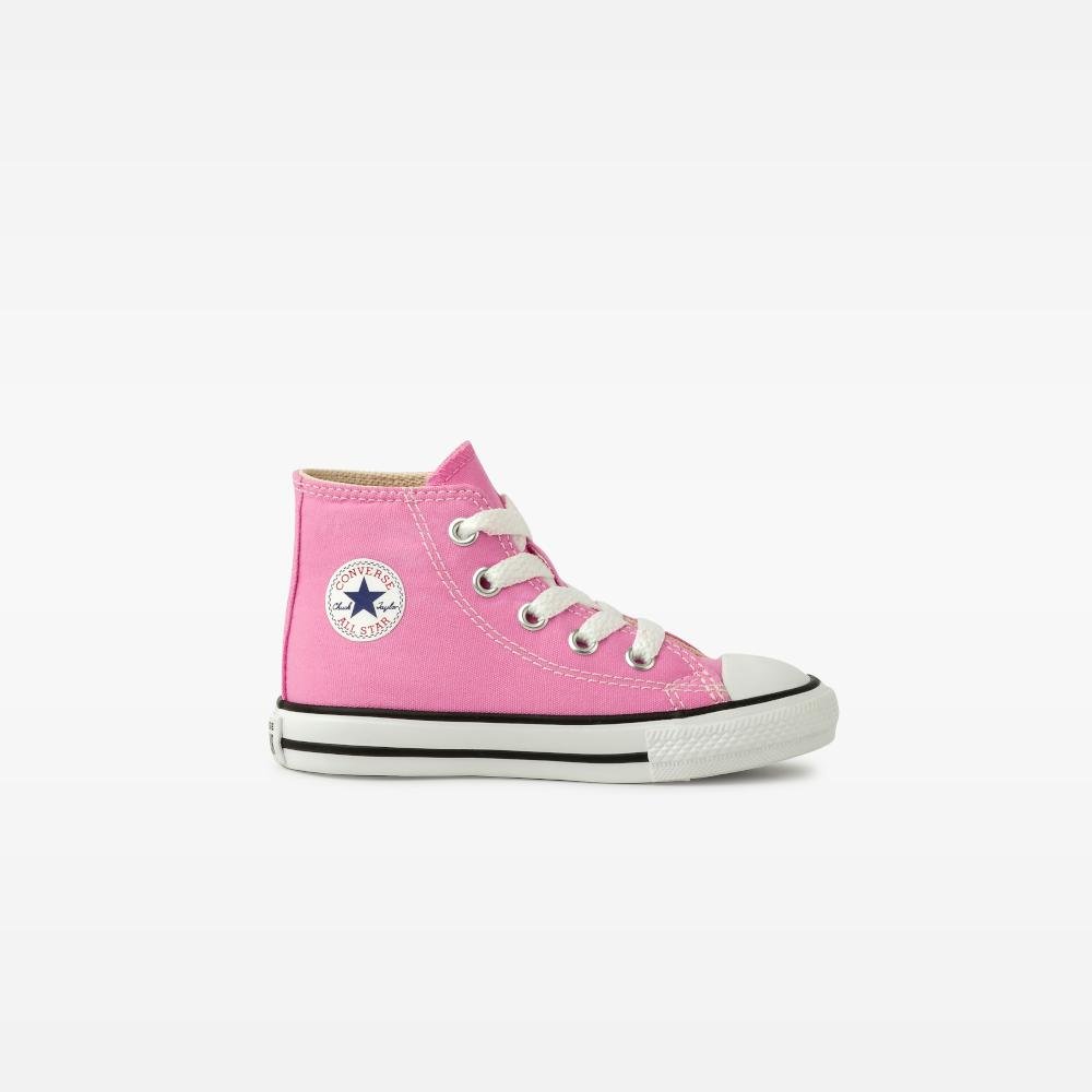 Tênis Criança Chuck Taylor All Star Canvas Cano Baixo Rosa