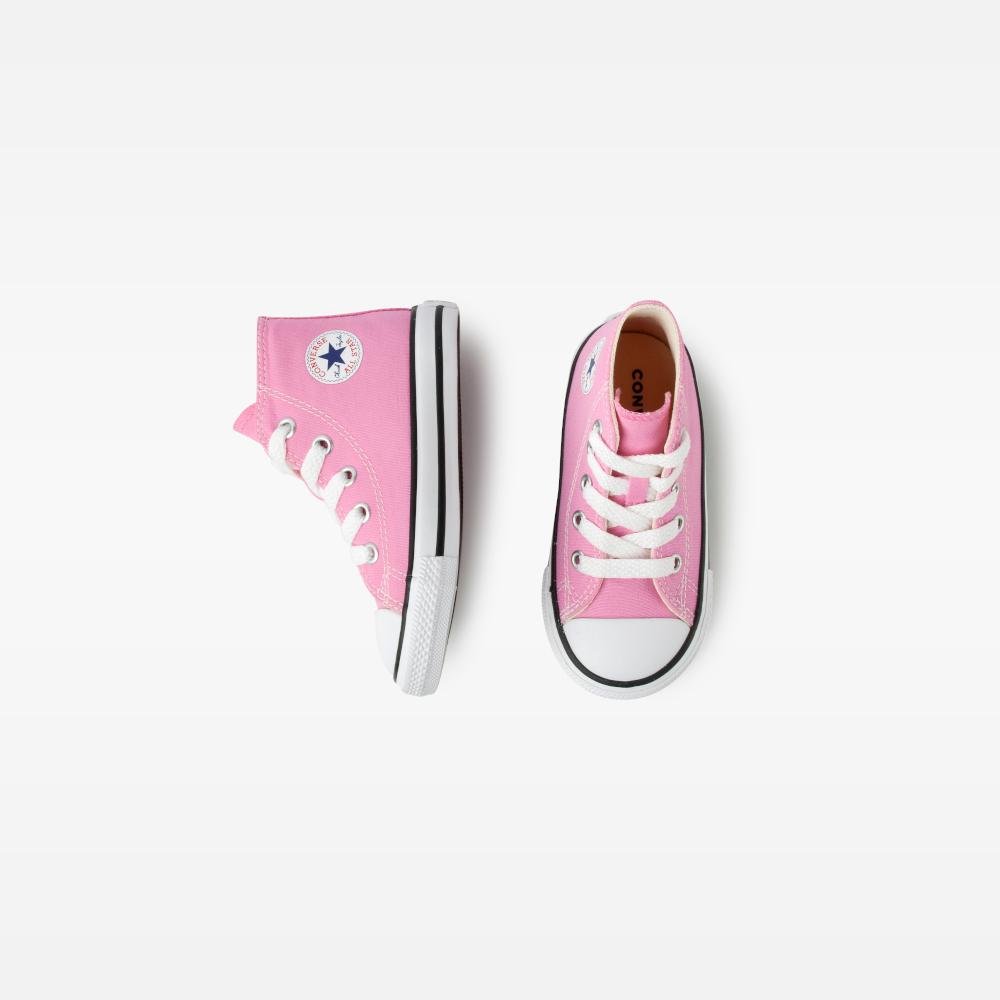 Tênis Criança Chuck Taylor All Star Canvas Cano Baixo Rosa Rosa 2