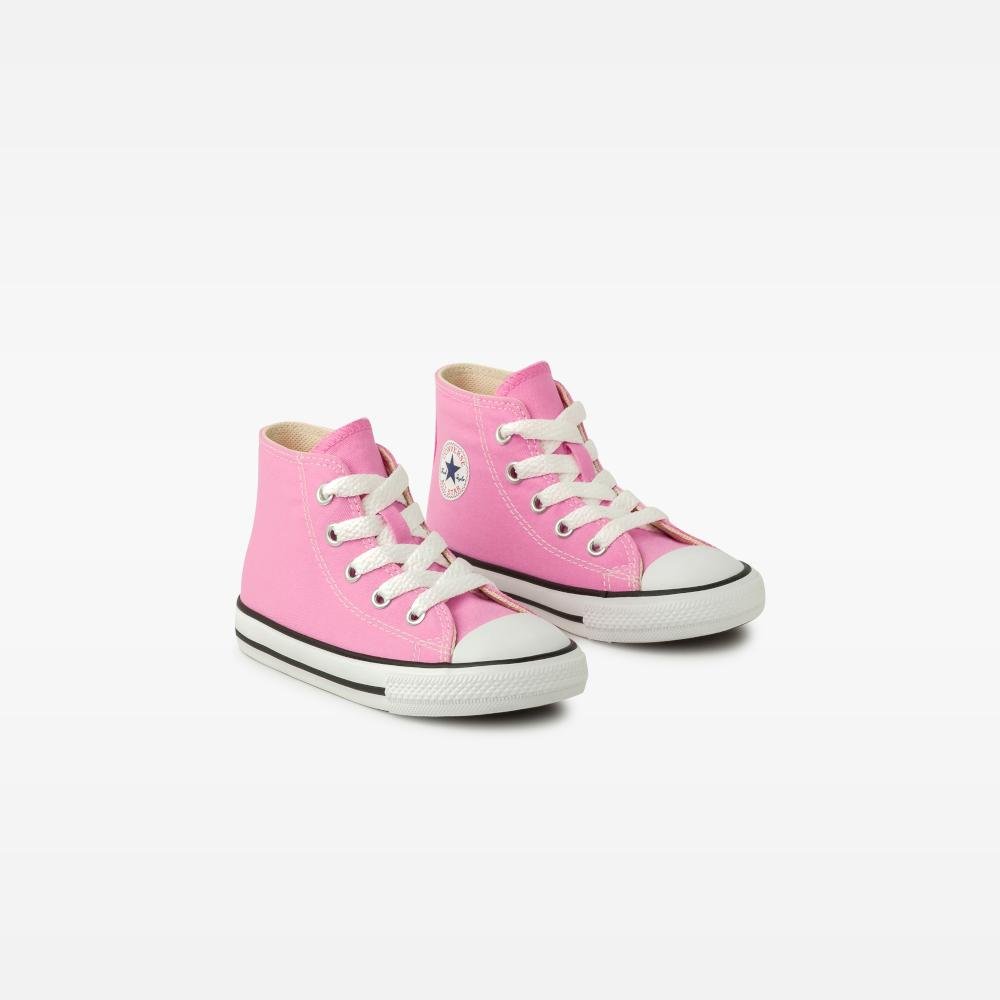 Tênis Criança Chuck Taylor All Star Canvas Cano Baixo Rosa Rosa 4