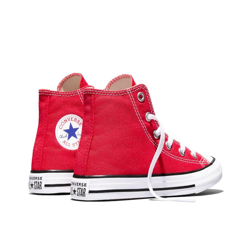 Tênis Juvenil Chuck Taylor All Star Canvas Alto Vermelho Vermelho 7