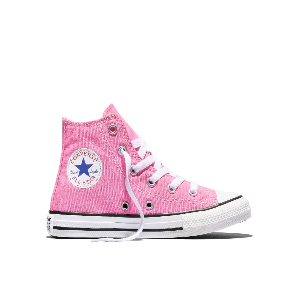 Tênis Juvenil Chuck Taylor All Star Canvas Cano Alto Rosa