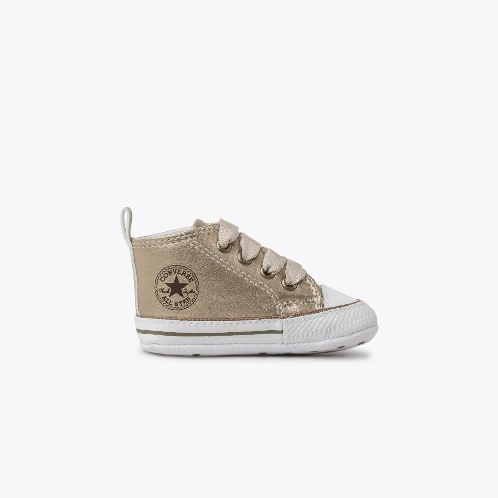 Tênis Bebê Chuck Taylor My First All Star Dourado