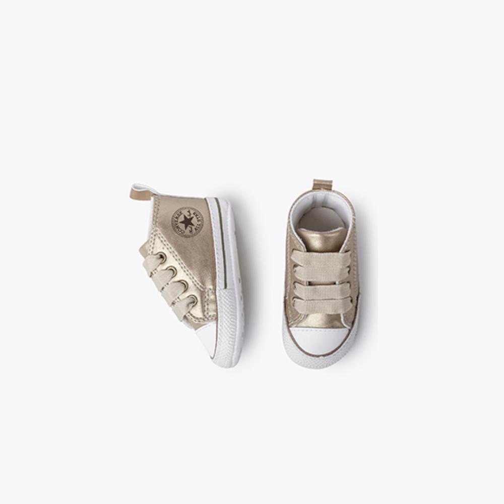 Tênis Bebê Chuck Taylor My First All Star Dourado Dourado 2