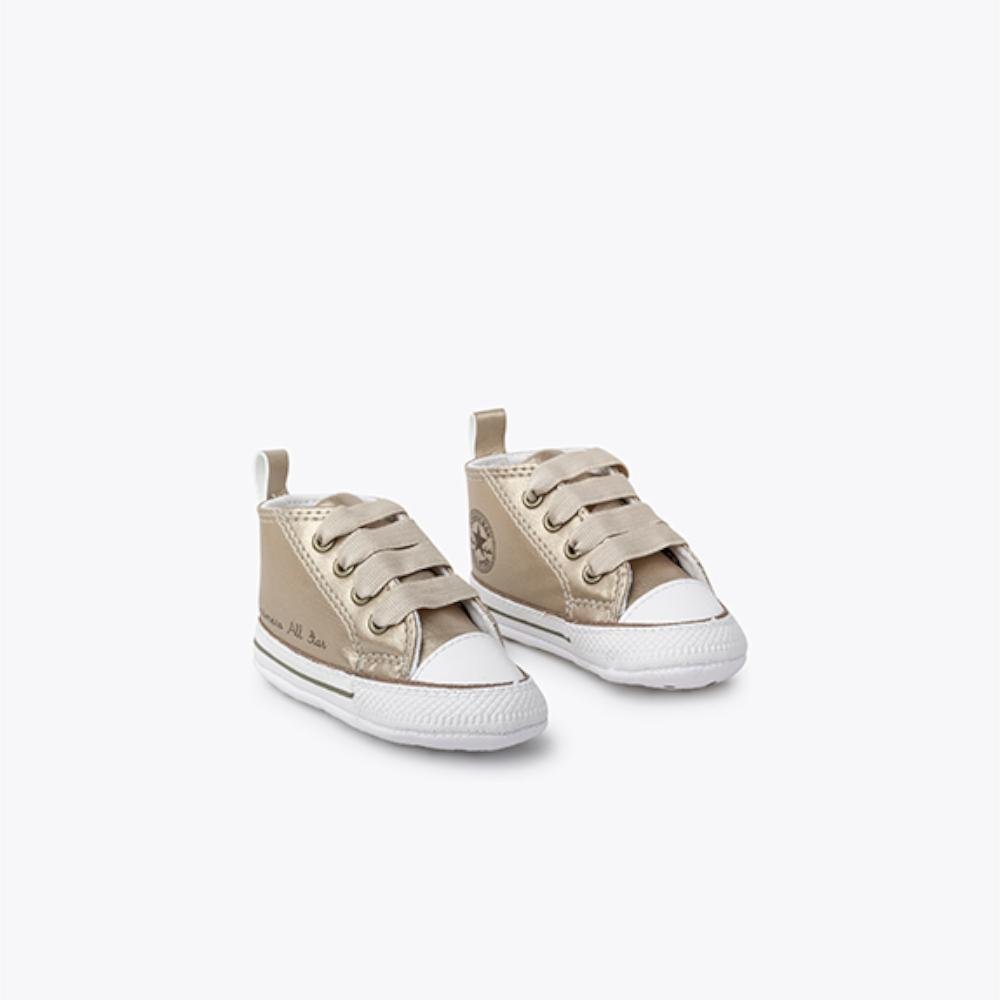 Tênis Bebê Chuck Taylor My First All Star Dourado Dourado 4