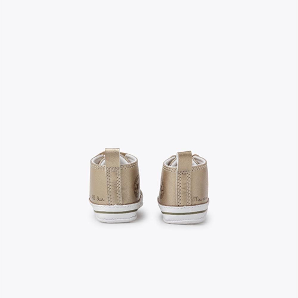 Tênis Bebê Chuck Taylor My First All Star Dourado Dourado 7