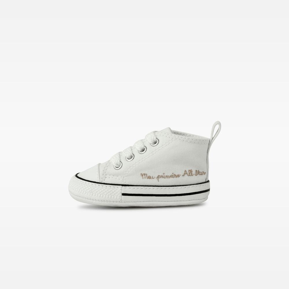 Tênis Bebê Chuck Taylor My First All Star Branco Branco 5