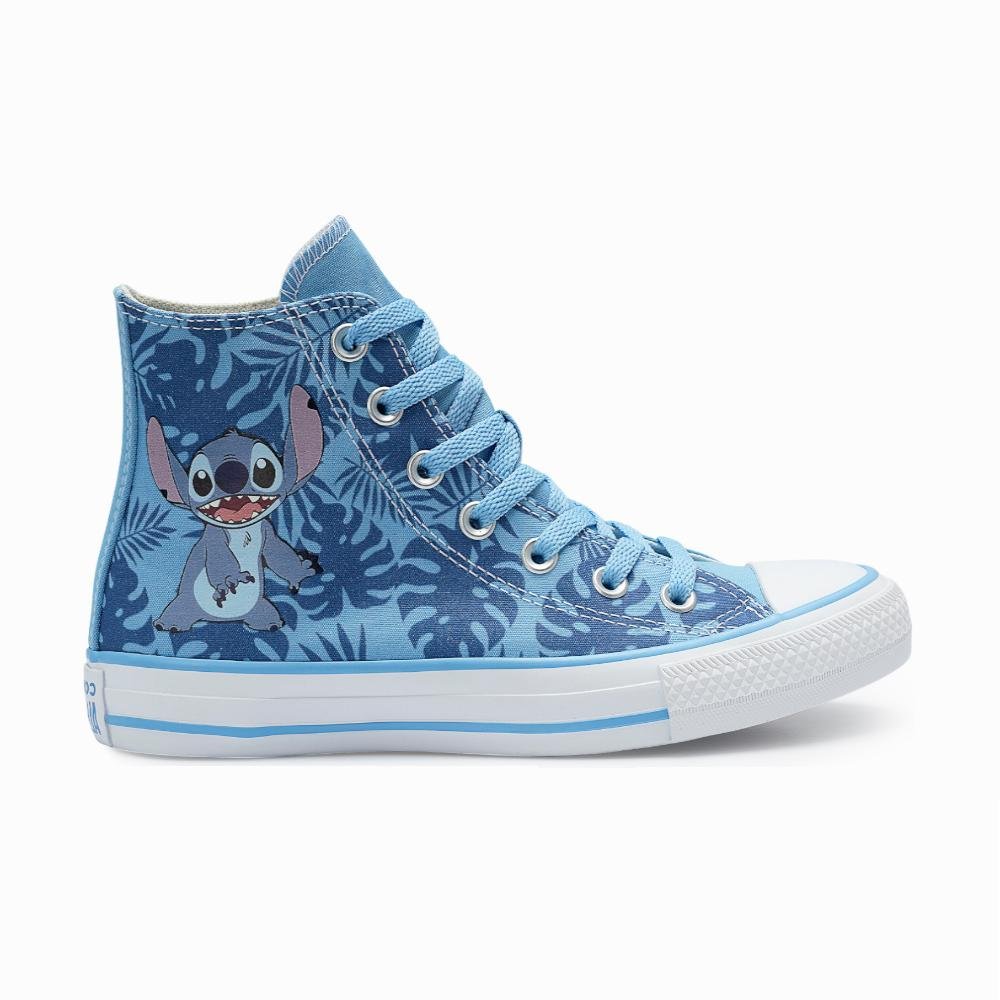 Tênis Juvenil Chuck Taylor All Star Disney Stitch Alto Azul