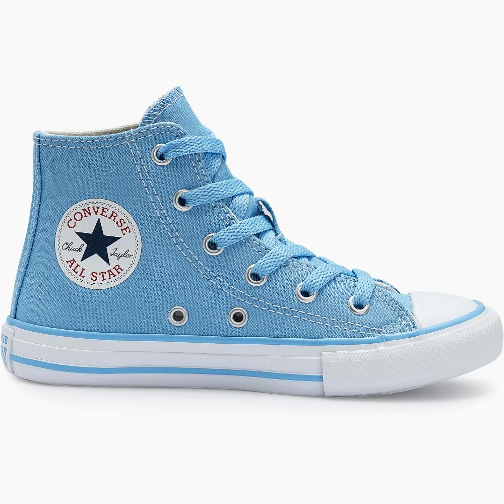 Tênis Juvenil Chuck Taylor All Star Disney Stitch Alto Azul Azul 6