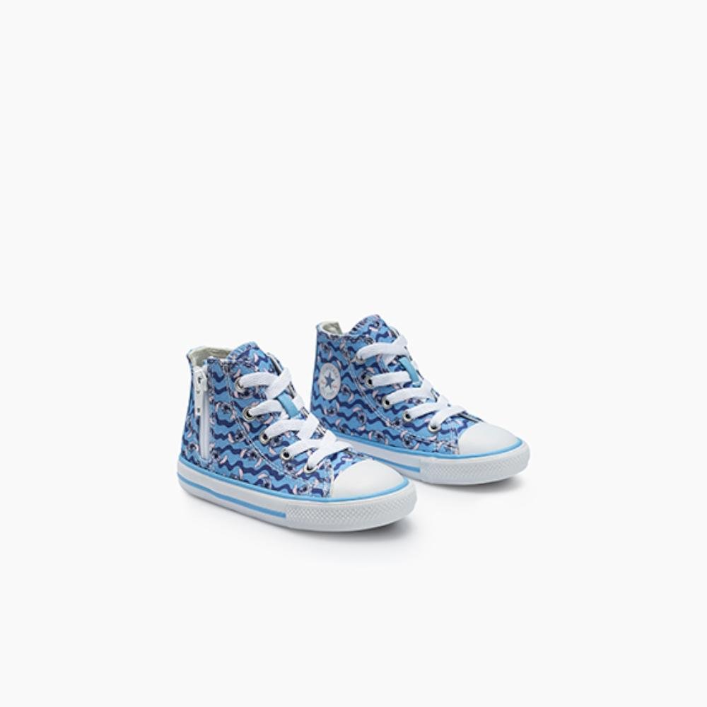 Tênis Criança Chuck Taylor All Star Stitch Side Zip Azul Azul 4