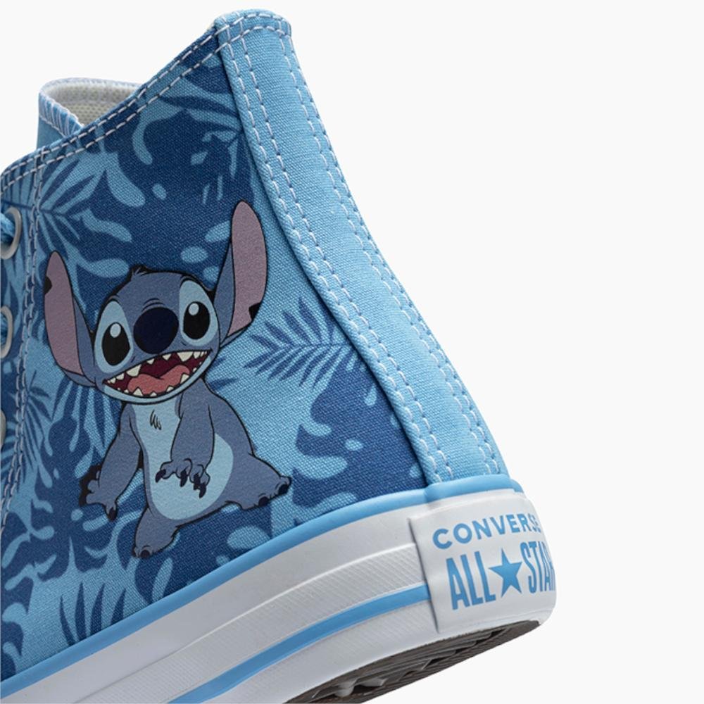 Tênis Juvenil Chuck Taylor All Star Disney Stitch Alto Azul Azul 2