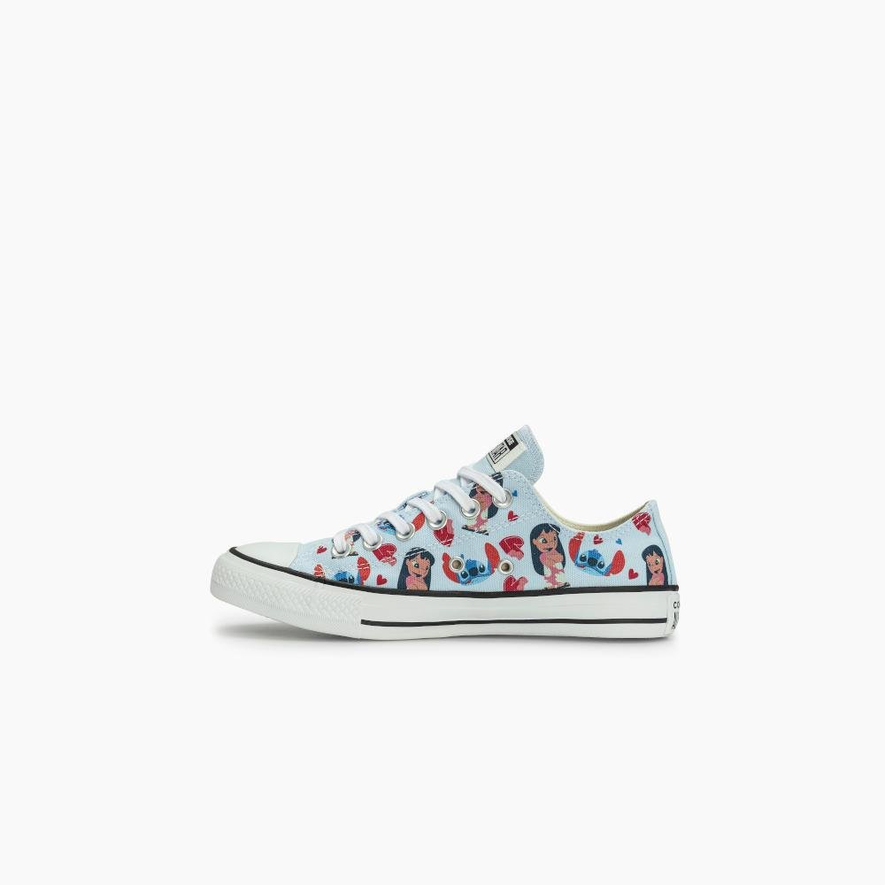 Tênis Juvenil Chuck Taylor All Star Stitch 2 Cano Baixo Azul Azul 4