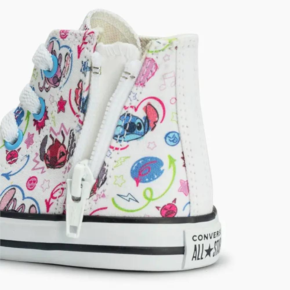Tênis Criança Chuck Taylor All Star Stitch 2 Side Zip Branco Branco 2