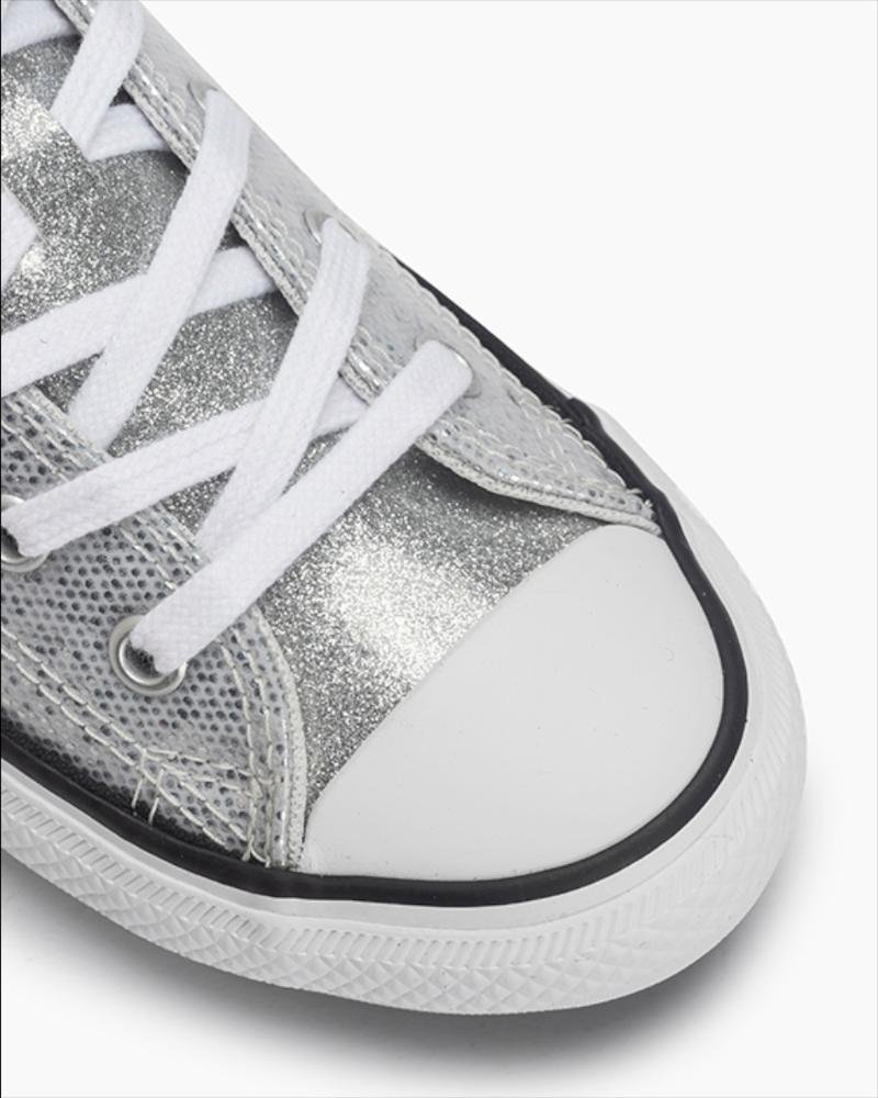 Tênis Juvenil Chuck Taylor All Star Holiday Cano Baixo Prata Prata 2